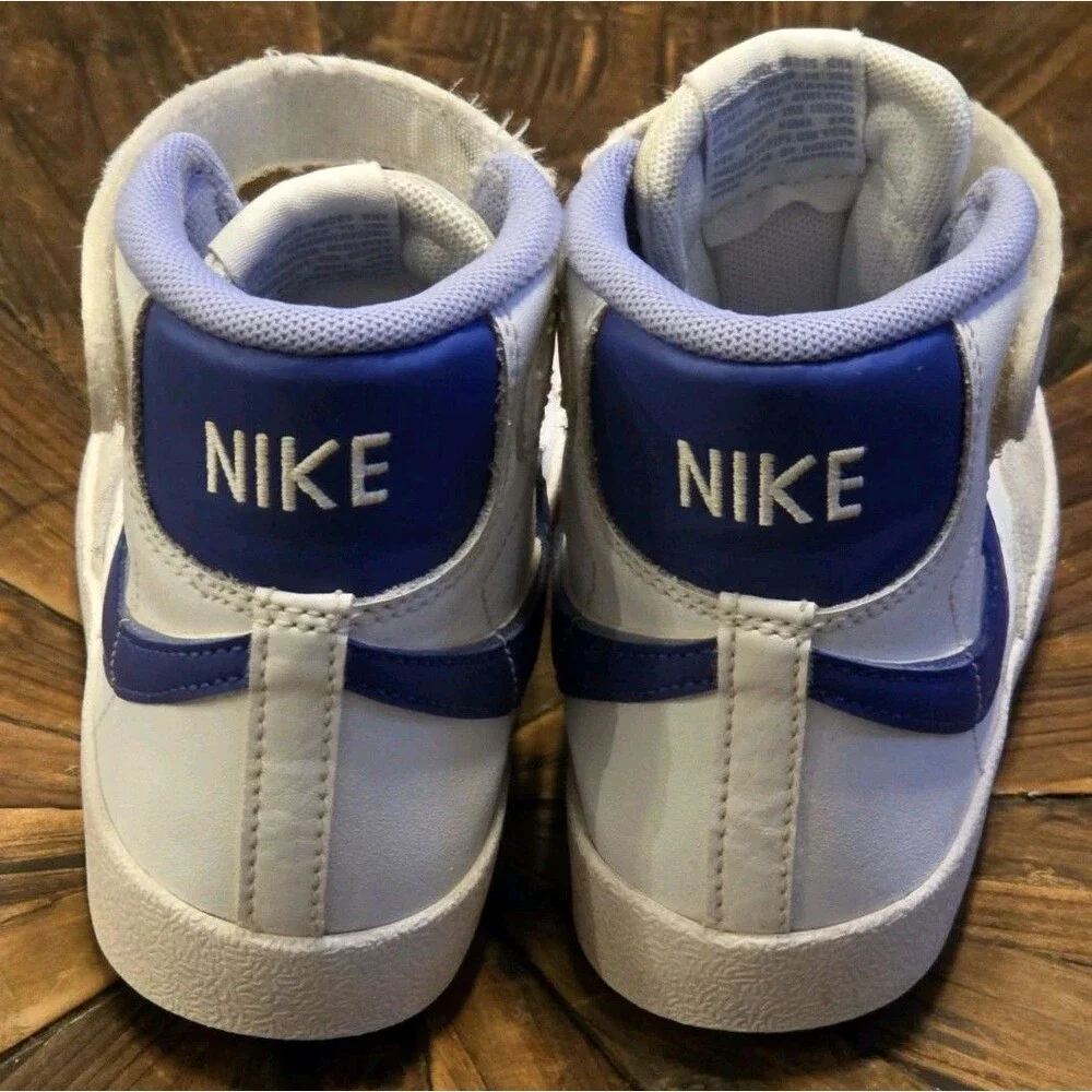 Nike Blazer Mid '77 SE PS sneakers w/ a Double Swoosh design purple - Size 13C
